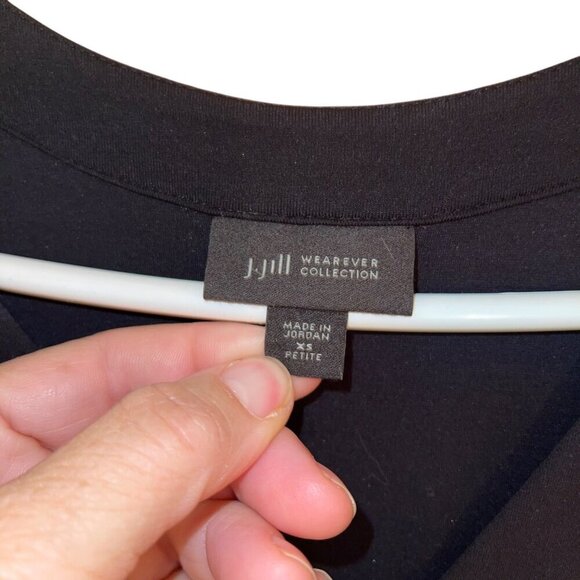 J Jill Womens Dress Size XS Black Wearever Collection Soft Knit Midi Loungewear - Picture 3 of 8